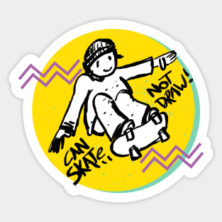 Can Skate #1 waves Sticker